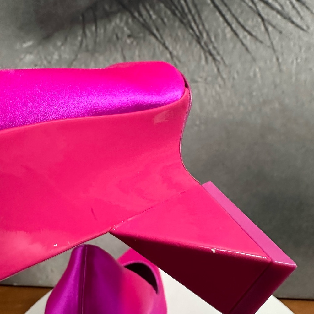 🌹 THE ATTICO🌹Cheope High-heel Fuchsia Pumps Size: 37 - Picture 15 of 16